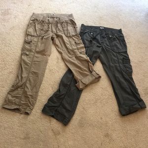 Two Pairs Old Navy Cargo Pants in Size Medium